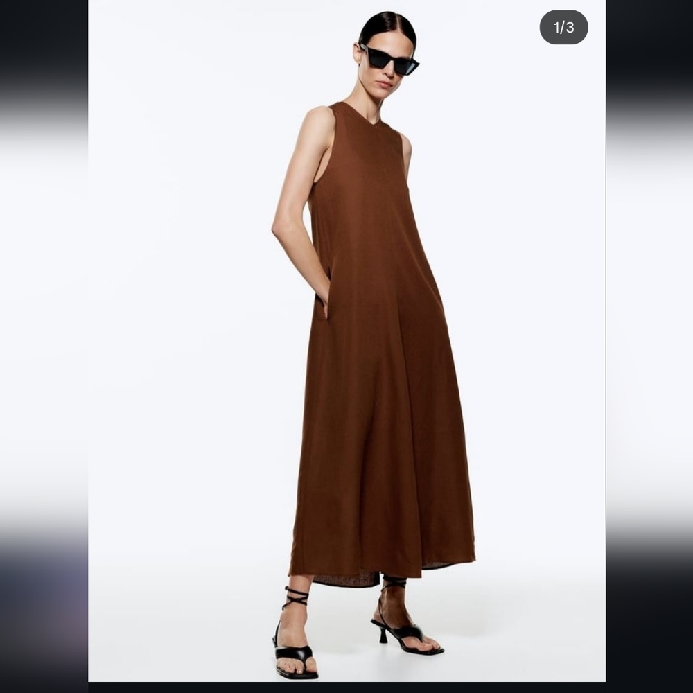 Zara Linen Dress - Picture 7 of 13